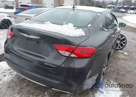 2016 Chrysler 200 C from USA, damaged, VIN 1C3CCCCG8GN175676